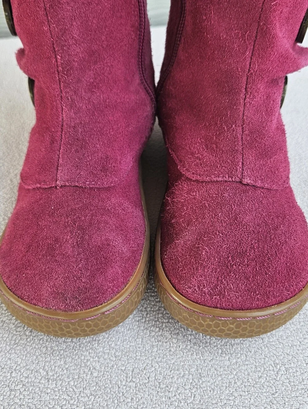 Livie & Luca Tiempo Toddler SZ 12 Fuchsia Classic Suede Pink Leather Riding Boot